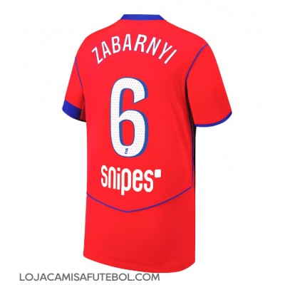 Camisa de Futebol Paris Saint-Germain Illia Zabarnyi #6 Equipamento Alternativo 2025-26 Manga Curta Camisa de Futebol Paris Saint-Germain Illia Zabarnyi #6 Equipamento Alternativo 2025-26 Manga Curta